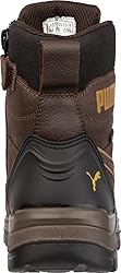 PUMA Men's Conquest Brown Soft Toe Industrial