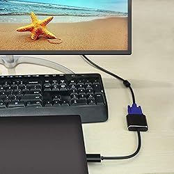 PASOW HDMI to VGA Adapter Aluminum Alloy HDMI Male