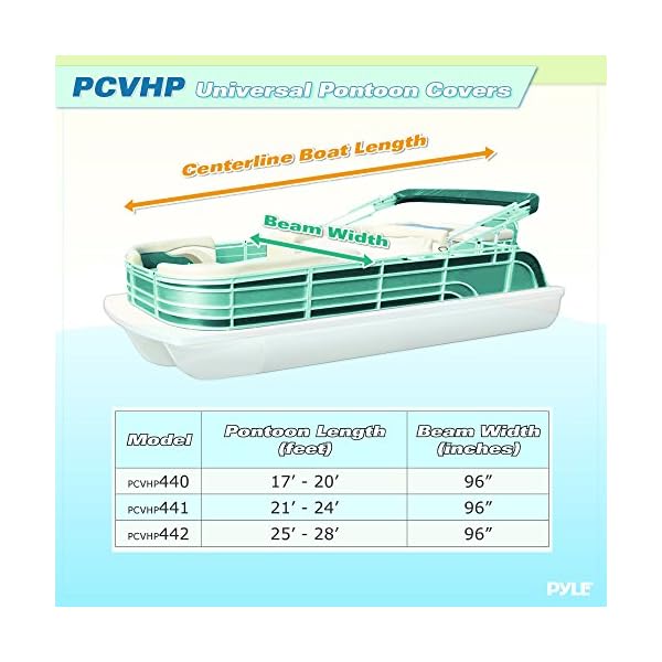 Pyle-Armor-Shield-Trailer-Guard-Pontoon-Boat-Cover-17-20-Feet-x-96-Inch Pyle-Armor-Shield-Trailer-Guard-Pontoon-Boat-Cover-17-20-Feet-x-96-Inch