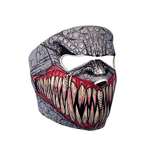 Fang face neoprene face mask face teeth headwear
