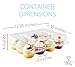 Chefible 12 Cupcake Plastic Disposable Container Box Ergonomic & Practical Takeout Cupcake Carrier, Stackable & Space-saving Cupcake Holder, Food-Grade & BPA-Free Plastic Material –10-Pack