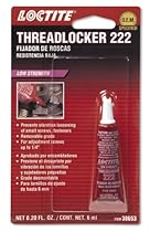 Loctite 38653 222 Purple Low Strength Thread Locker Tube, 6-milliliter