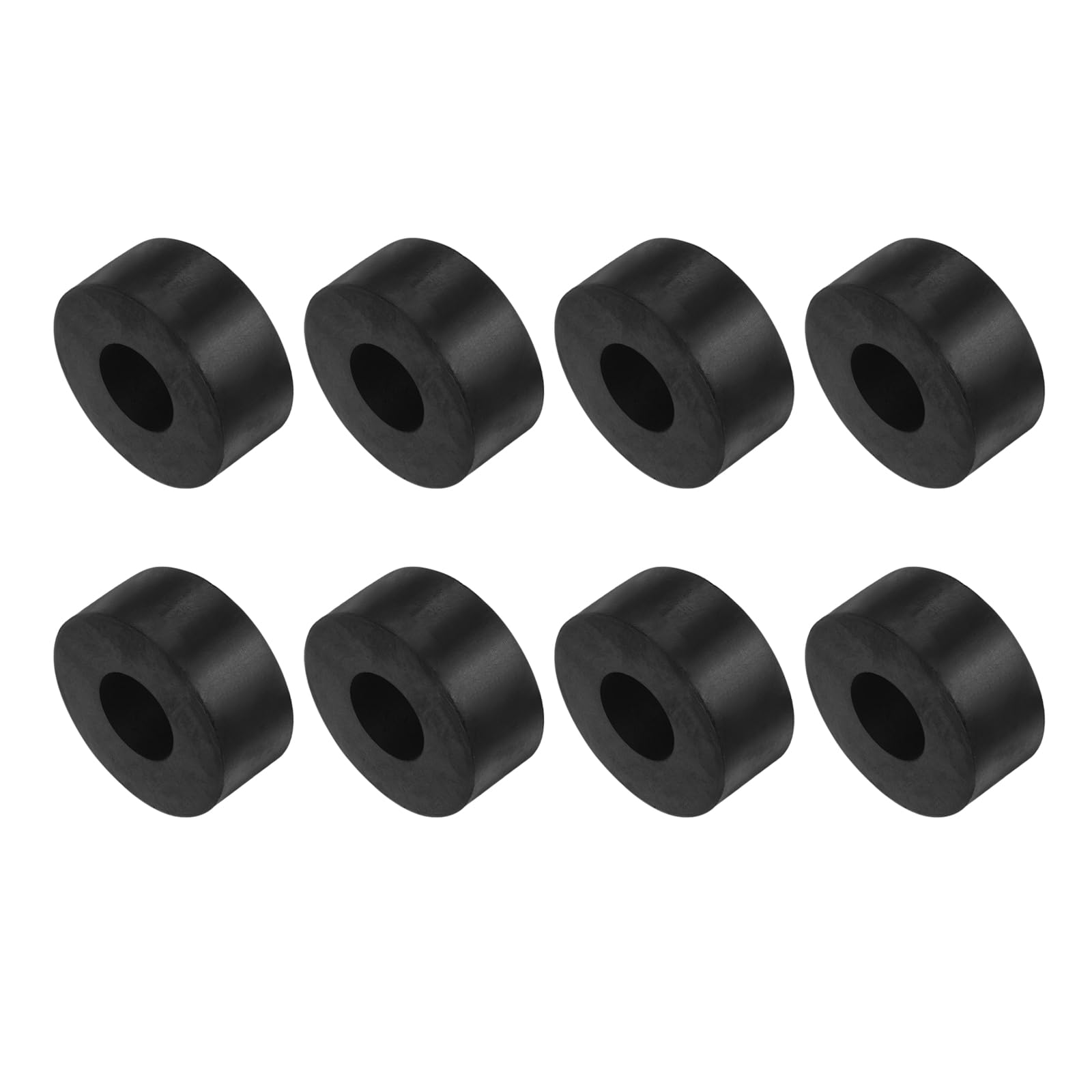 Kozelo 8pcs Rubber Spacer [8x10x40mm] Anti Vibration Isolation Pads, for Home Cars Boat Accessories, Neoprene, Black