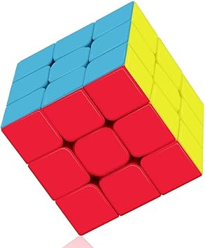 Blossom Speed Cube Puzzle 3x3x3 Stickerless Smooth play Magic Cube (Multi-Color)