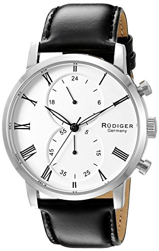 Rudiger Men's R2300-04-001 Bavaria Analog Display Quartz Black Watch
