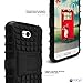LG Optimus Exceed 2 Case, LG Optimus L70 Case, MagicMobile Ultra Protective Shockproof Defender Cute Case for LG L70 Dual Hybrid Layer Rugged TPU Case for LG Optimus Real with Kickstand - Black