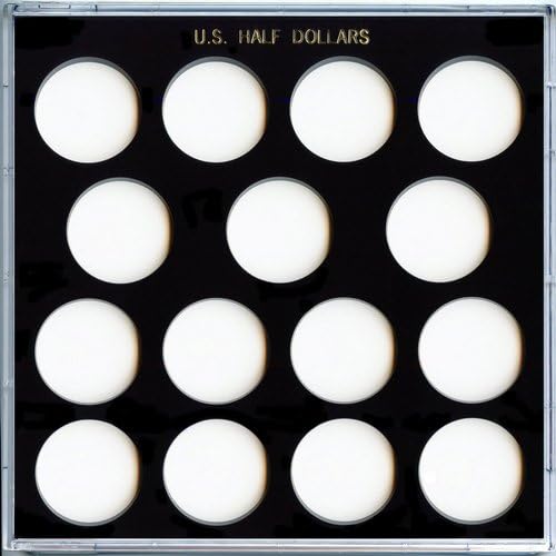 Capital Plastic 6.5" x 6.5" Galaxy 15 Coin Holder U.S. Half Dollar - Without Dates - Black