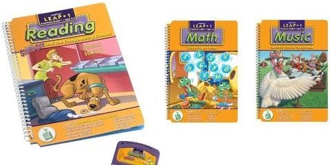 LeapPad Interactive Learning Books 3 pack: Scooby-Doo and the Disappearing Donuts, Counting on Leap and Mother Goose Songbook
