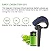 Bluetooth Headset,Wireless Earpiece V5.0 Hands Free Microphone (Super Sound Quality and 9 Hours Talk Time) for Business/Office/Driving (Blue)