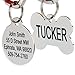 Stainless Steel Pet Id Tags, Personalized Dog Tags & Cat Tags. Up to 8 Lines of Text – Engraved Front & Back. Bone, Round, Heart, Flower, Shield, House, Star, Rectangle, & Bow Tie.