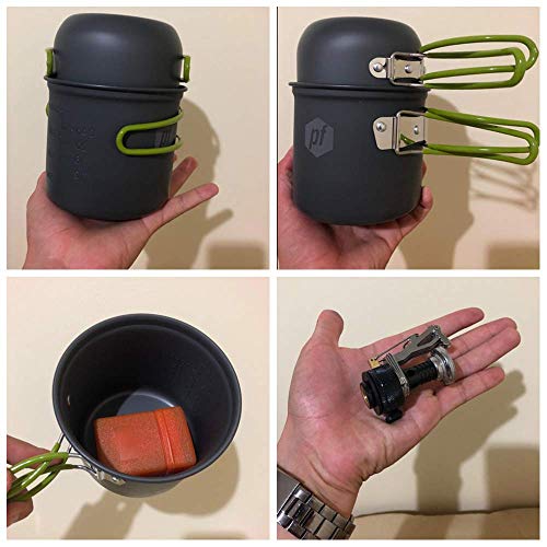 Camp Stove,Petforu Outdoor Camping Stove Cookware Hiking Backpacking