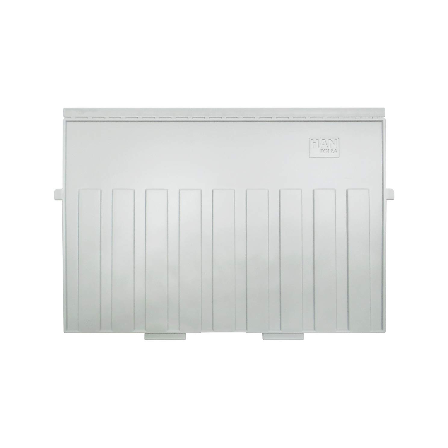 HAN 9024-11 Divider Plate for Index Card Boxes and Cabinets A4 Landscape Plastic Light Grey
