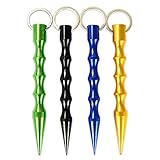 Cevinee Tactical Kubotan Survive Keychain for Women Ladies and Girls - Set of 4, Multi-color
