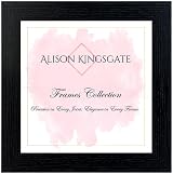 Alison Kingsgate Modern 6x6 Black Picture Frame with Perspex Front