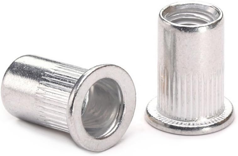 50pcs 1/4-20 Aluminum Large Flange Nut Rivet Nutsert Rivet Nuts