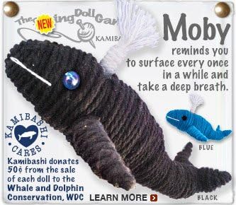 Kamibashi Moby The Whale Original String Doll Gang Keychain