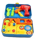 Kidoozie Cool Toys Tool Set - Teaches Important Developmental Skills - Includes Audio Responses to Encourage Learning - Ages 3 and Up