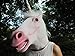 Lubber Novelty Halloween Costume Latex Animal Mask, Unicorn Horse Head Multicolored