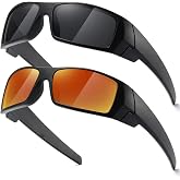 TIANYESY Polarized Sunglasses Men Womens Trendy Retro Sports Rectangular Wrap Around Vintage Shot Shield