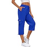 Bestbee Cargo Pants Hiking Joggers for Women, Plus Size Lightweight Quick Dry Outdoor Athletic Travel Summer Casual Trousers with 6 Pockets, XL, Royal Blue