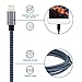 Sundix iPhone Charger 3Pack 3FT 6FT 10FT Lightning to USB Braided Cable with Aluminum Connector Compatible with iPhone 7/ 7Plus/ 6/ 6S/ 6 Plus/ 6S Plus, 5C/5S/5, iPad/iPod(Blue/Black)