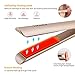 Professional Flat Iron for Hair Styling, Hair Straightener and Curler 2 in 1 Tourmaline Ceramic Plate Fast Heat up with Rotating Adjustable Temperature (250°F-450°F) for All Hair Types (1 Inch, Gold)thumb 1