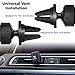 Tech Armor Universal Air Vent Magnetic Car Mount, Quick Snap w/Swivel for iPhone, Galaxy, Google, LG, More - Black