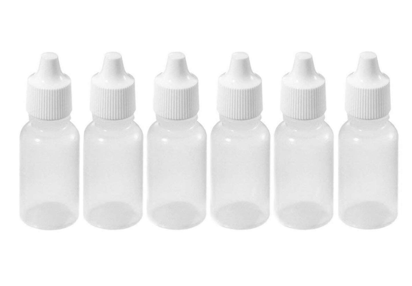 12pcs 1oz 30ml Empty Eyedrops Plastic Dropper Dropping Bottle Eye Liquid Dropper Portable Eye Liquid Dropper Container- Plug Can Removable the Lip Can Be Screwed On