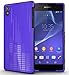 TUDIA Ultra Slim CLEF TPU Bumper Protective Case for Sony Xperia Z2 (Purple)