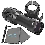 Sightmark 7X Tactical Magnifier with Slide to Side Mount Bundle Includes a Lumintrail Microfiber Cleaning Cloth