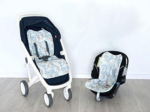 La Millou Reversible Stroller Pad Car Seat Liner,Soft, Thick