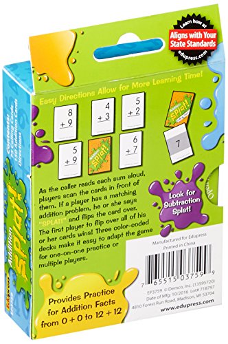 Edupress Splat Game, Addition (EP63759)