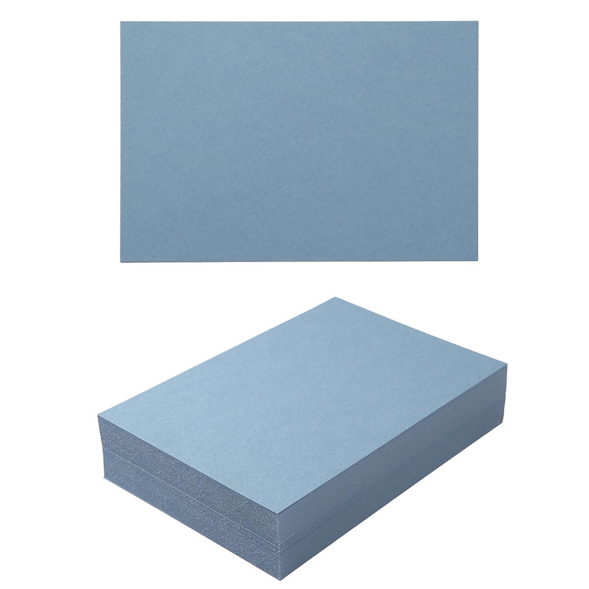 Photo 1 of 100 Pack Thick Paper Cardstock Blank Heavy Cards Stock for Invitations, Greeting Cards Making, Postcards, Photos, 250GSM Thick Paper (Dusty-Blue, 5x7 inches)