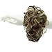 Lelinta Hair Bun Extensions Wavy Curly Messy Donut Chignons Hair Piece Wig Hairpiece Dark Brown Mix Ash Blonde
