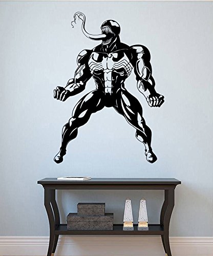 Venom Wall Sticker Venom Vinyl Decal Nursery Superheroes Wall Decor Wall Art Decorations (8vm)