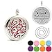 Kissreason Stainless Steel Aromatherapy Essential Oil Diffuser Locket Pendant Necklace