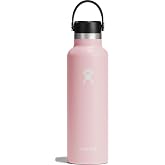 Hydro Flask Water Bottle - Insulated Stainless Steel - Non Spill, Leakproof in 21 Oz Trillium Pink