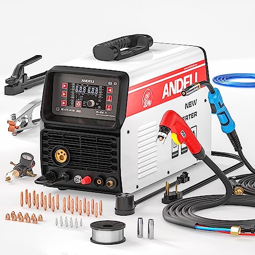 ANDELI 110V/220V Multiprocess MIG Welder MIG TIG CUT & MMA Welding