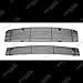 APS Compatible with Nissan Maxima 2009-2014 Main Upper Lower Bumper Stainless Steel SS Black Billet Front Grill Grille Insert Combo N87774H