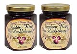 Shadow River Wild Huckleberry Gourmet Jam 8 oz Jar - Pack of 2