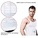 Tirain Men Compression Top Underwear Body Slimming Shaper Tank Vest Shapewear (L, White)