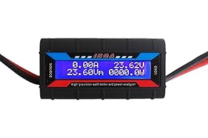 LoveDeal 150A High Precision Power Analyzer Voltage Amp Meter, Watt Meter, Wattmeter Tester Monitor with Real-time Reading LCD Backlight Screen for RC, Battery, Solar, Wind Power, Ebike (100V)