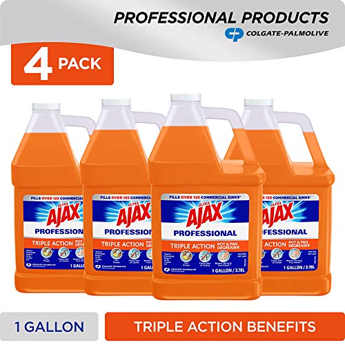 Ajax Ultra Professional Dish Soap and Degreaser, Triple Action Orange