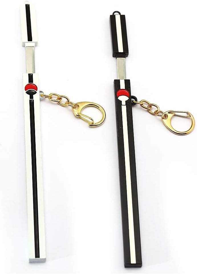 TUDUDU Keychain Uchiha Sasuke Sword Toy Model Metal Key Ring Llaveros Key Chain Chaveiro Anime Jewelry