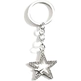 Bling Star Keychains for Women Dreamy Sky Bag Charm with Rhinestones Sparkling Gift Star Keycharms