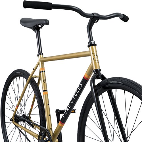 Pure Cycles 1-Speed Urban Coaster Bicycle, 58cm/Large, Sulcata Gold - Thumbnail 3