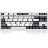 LEOPOLD FC750R White/Grey PD 87Keys High-End Mechanical Keyboard Cherry MX Switch (Low Noise Red Switches)