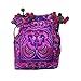 Rhapsody Hmong Tribal Ethnic Thai Indian Vintage Style Embroidered Hobo Shoulder Bag, Pink, Medium