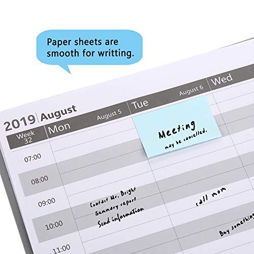 Academic Daily Planner 2019-2020, Appointment Planner Weekly & Monthly, 12 Monthes, Flexible Cover with Twin -Wire Binding - Thumbnail 4