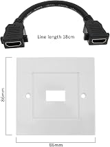 OTOTEC Single Port HDMI Wall Plate Panel Mount Female to Female Coupler 4K ARC view 4